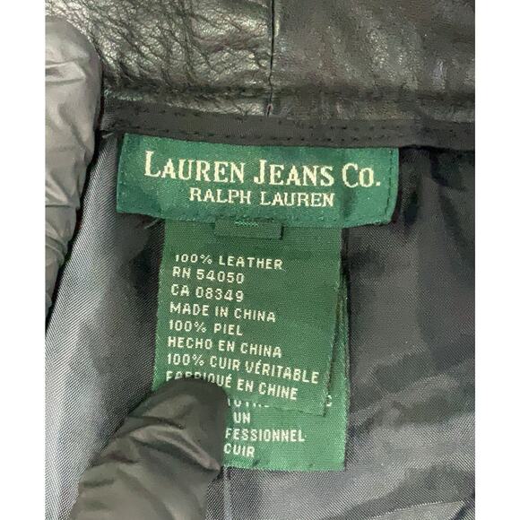 VTG Ralph Lauren Black Wide Leg Pants 8 - Picture 4 of 4